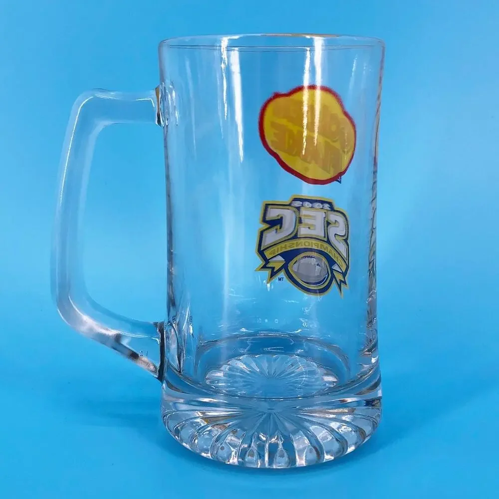 vintage glass beer mug 2005 SEC Football Championship Golden Flake